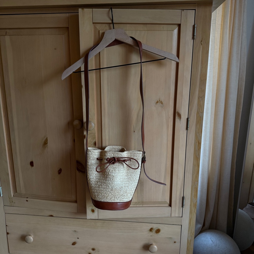 Sezane Cream and Brown Crossbody Bag - Picture 5 of 5